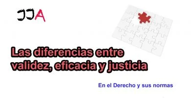Las diferencias entre validez, eficacia y justicia