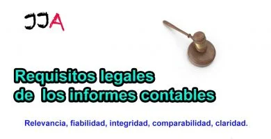 Requisitos legales de los informes contables