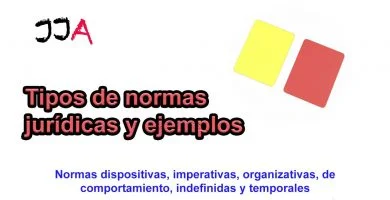 Tipos de normas jurídicas y ejemplos